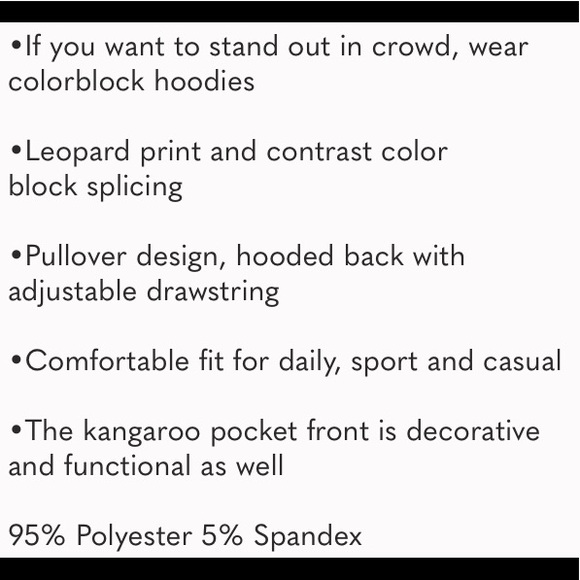 NEW Leopard & TieDye Colorblock Hoodie - Picture 12 of 14